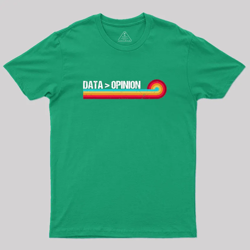 Retro Stripes Funny Data > Opinion Geek T-Shirt - Image 8