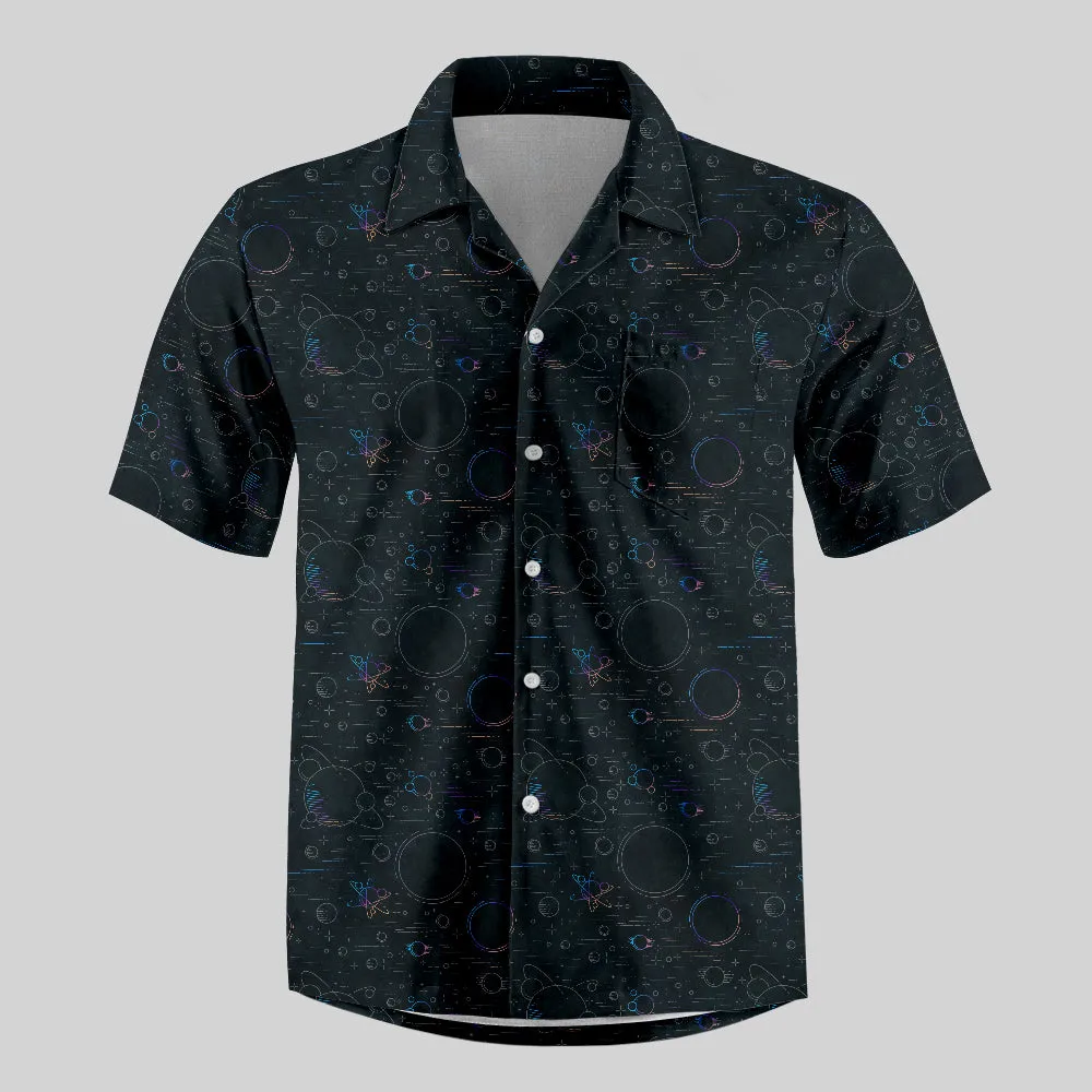 Colorful planet Button Up Pocket Shirt - Image 2