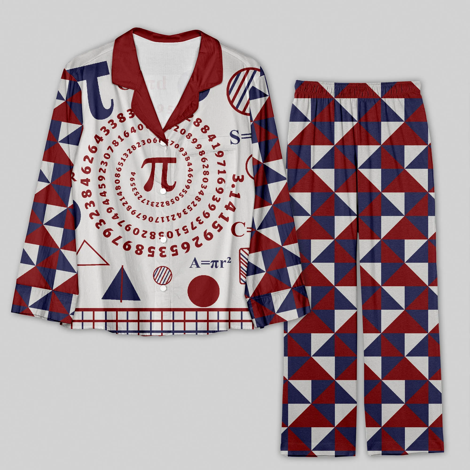 Math Pi Geek Pajama Sets