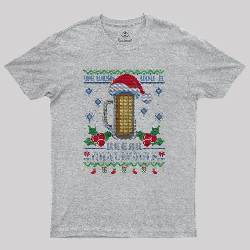 Beery Ugly Xmas Geek T-Shirt - Image 4