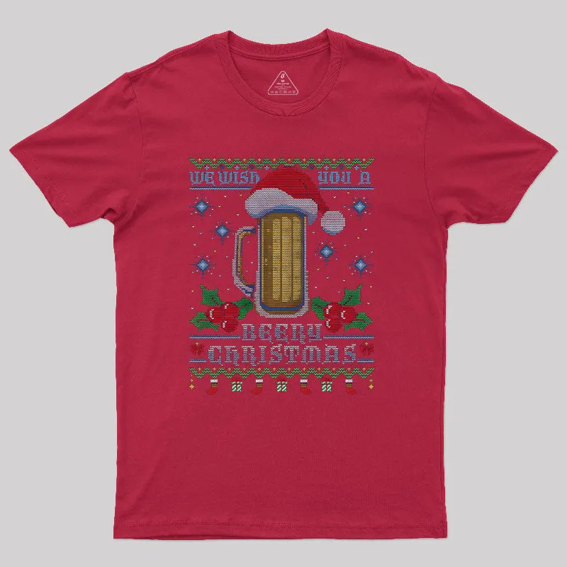 Beery Ugly Xmas Geek T-Shirt - Image 5