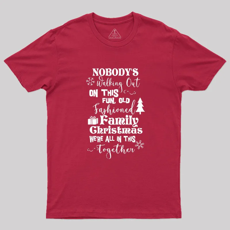 Old Fashioned Family Christmas Geek T-Shirt