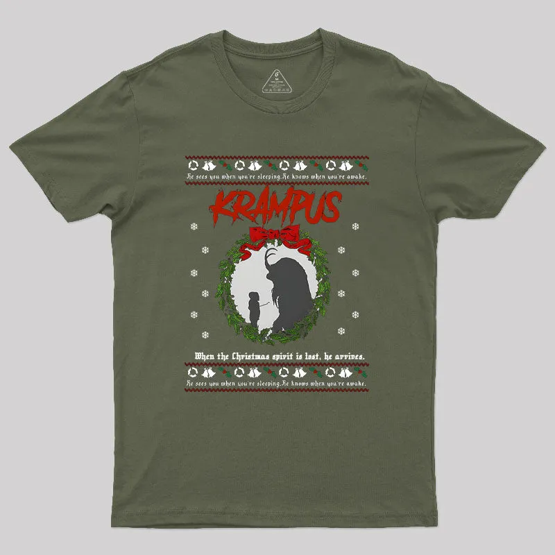 Krampus Christmas Geek T-Shirt - Image 3