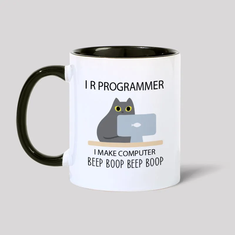 I R Programmer I Make Computer Beep Programmer Geek Mug - Image 2