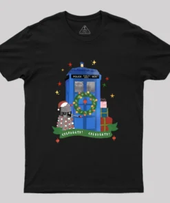 Tardis Christmas Geek T-Shirt