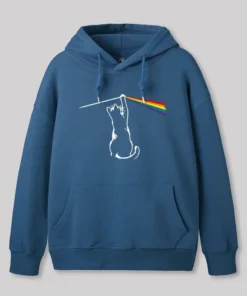 Alternative view of Funny Cat Geek Hoodie