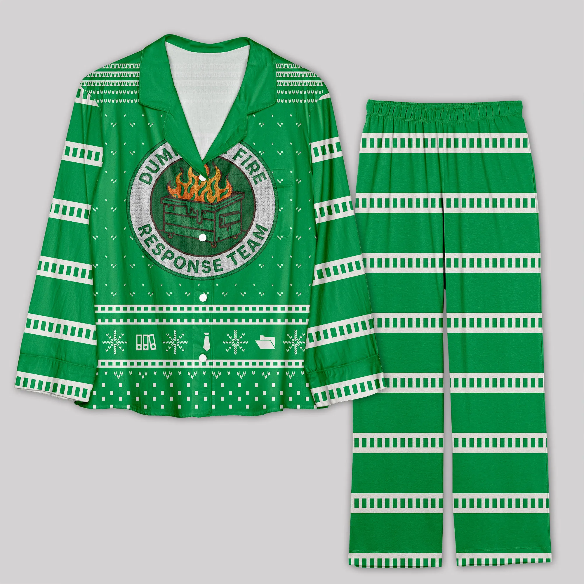 Dumpster Fire Response Team Geek Pajama Sets