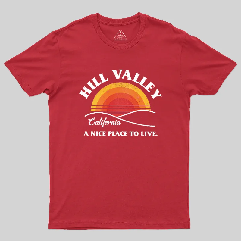 Hill Valley Sunset Geek T-Shirt - Image 5