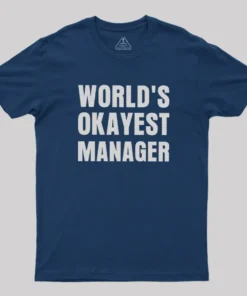 Alternative view of World's Okayest Manager Geek T-Shirt