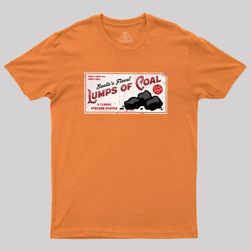 Santa's Coal Vintage Ad Geek T-Shirt - Image 7