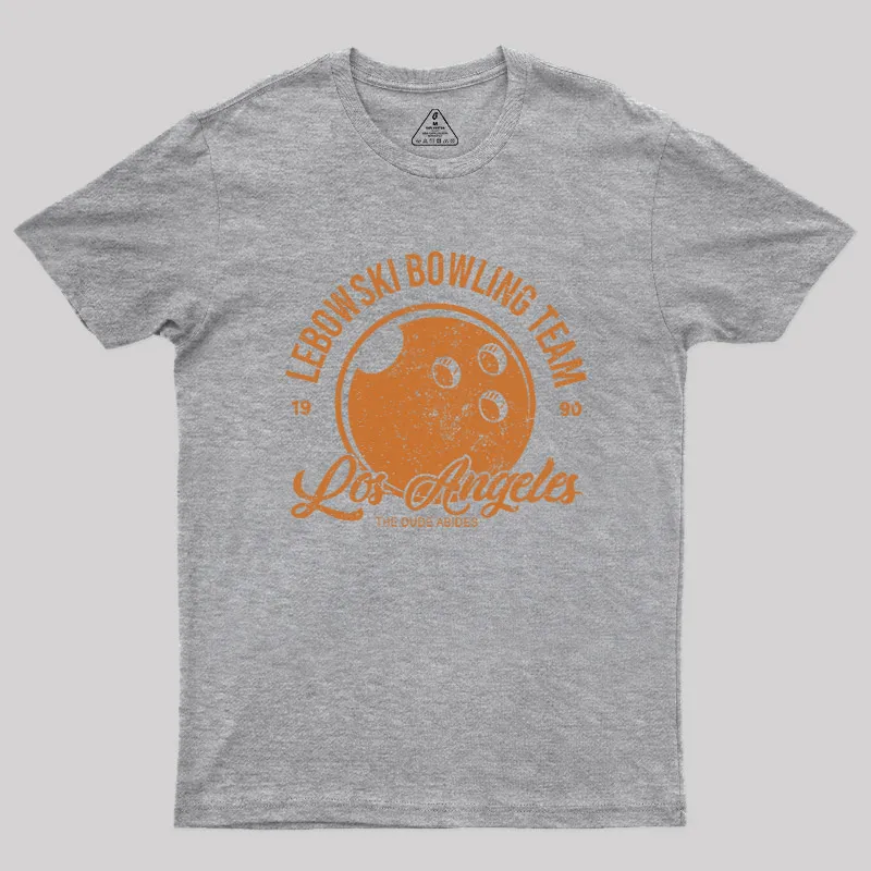 Lebowski Bowling Team Geek T-Shirt - Image 4