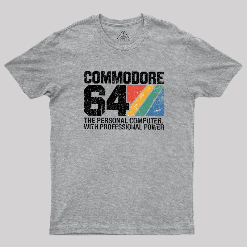 Commodore 64 retro Geek T-Shirt - Image 4