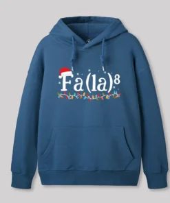 Alternative view of Math Nerd Christmas Fa la la la Geek Hoodie