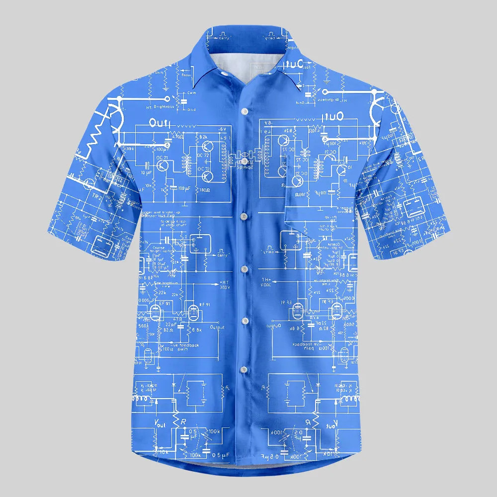 Physical Circuit Diagram Button Up Pocket Shirt