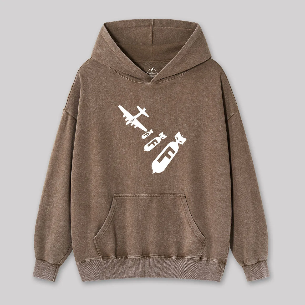 Funny - Dropping F Bombs Washed Hoodie - Image 2