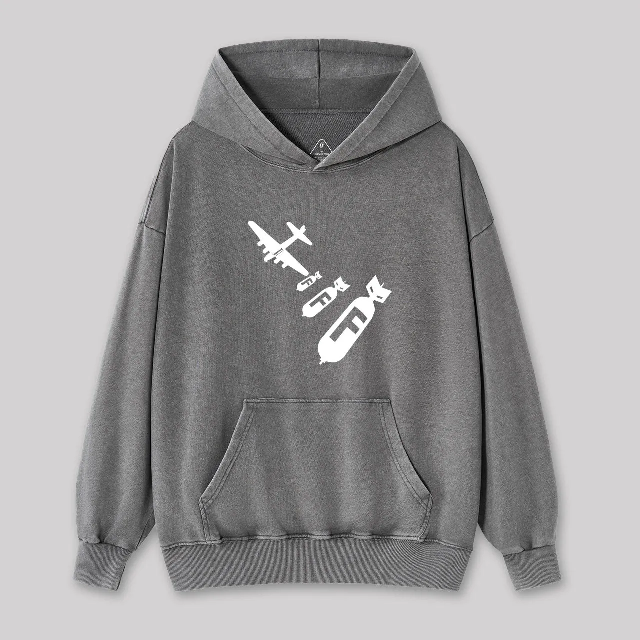 Funny - Dropping F Bombs Washed Hoodie - Image 4