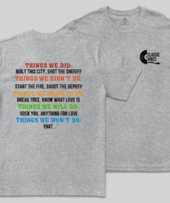 Classic Vibes Front and Back Printed Geek T-Shirt