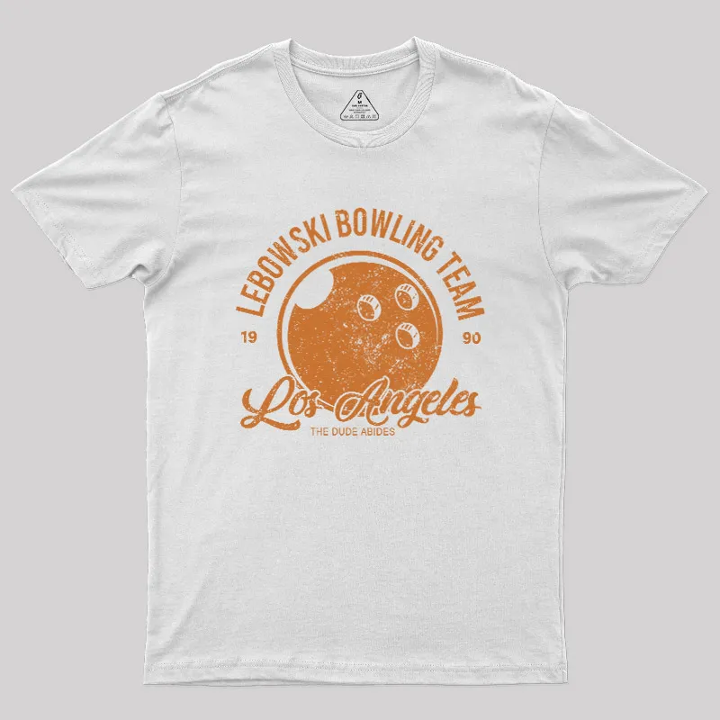 Lebowski Bowling Team Geek T-Shirt - Image 8