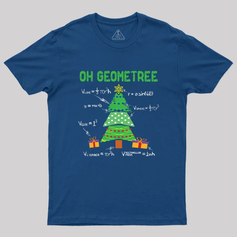 Oh Geometree Geometry Math Science Geek T-Shirt - Image 3