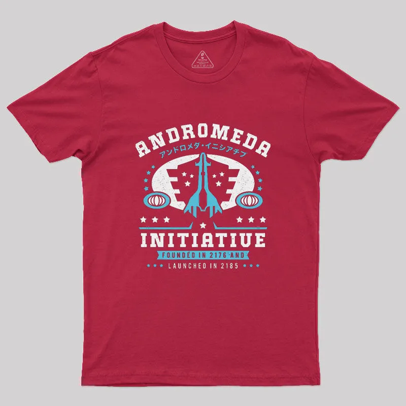 Andromeda Initiative Emblem Geek T-Shirt - Image 4
