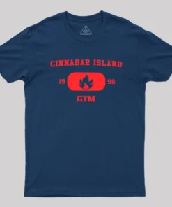 Alternative view of Cinnabar Island Gym Geek T-Shirt
