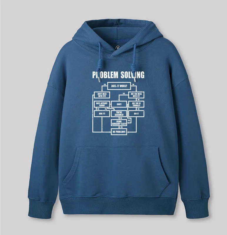 Men Problem Solving Geek Hoodie - Image 7