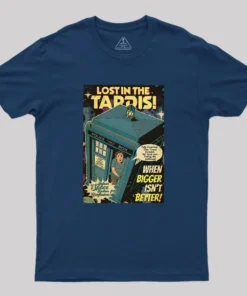 Alternative view of Lost in the TARDIS Geek T-Shirt
