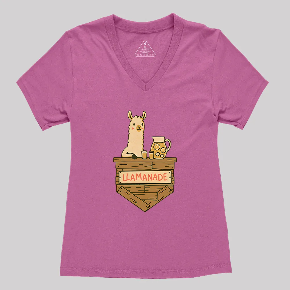 Llamanade Geek Women's V-Neck T-shirt - Image 2