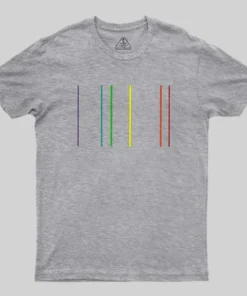 Helium Emission Spectrum Geek T-Shirt