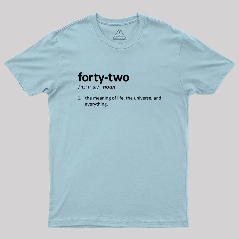 42 Definition Geek T-Shirt - Image 10