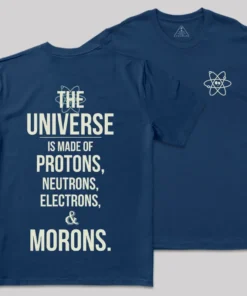 Alternative view of Atomic Humor Front and Back Printed Geek T-Shirt