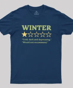 Alternative view of Winter Is Not Recommended Geek T-Shirt