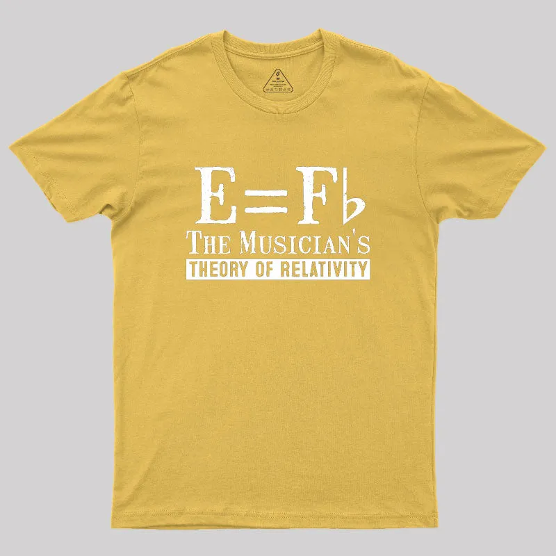 E Equals F Flat Theory Of Relativity Geek T-Shirt - Image 8