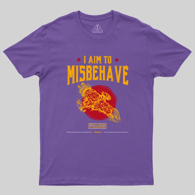 I Aim to Misbehave Geek T-Shirt - Image 6