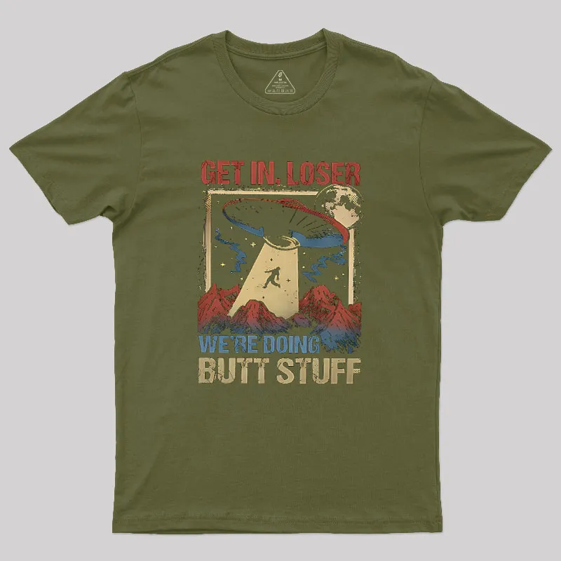 Glow In The Dark Alien UFO Geek T-Shirt - Image 3