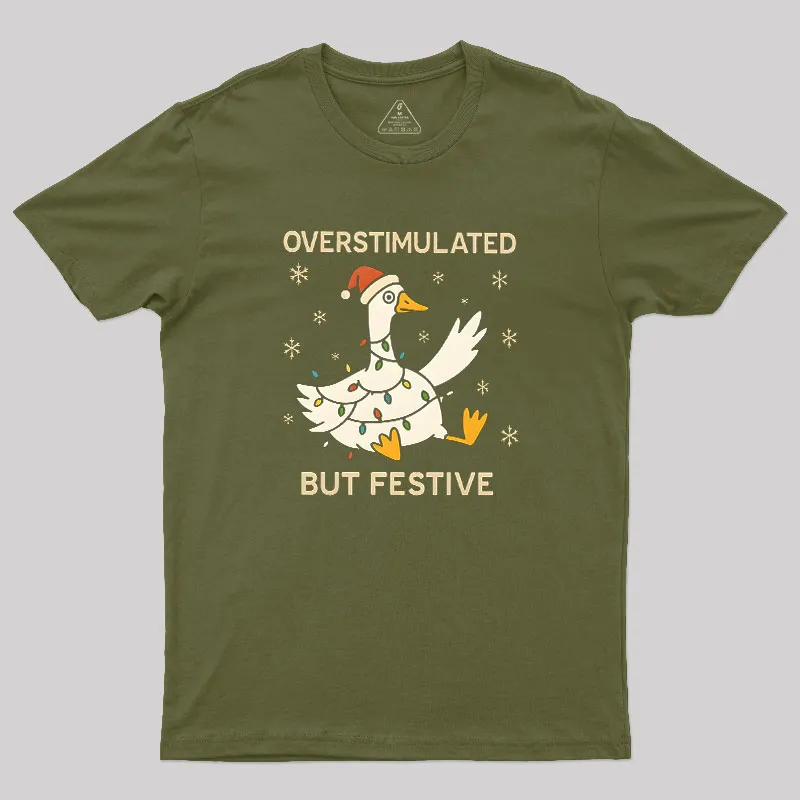 OVERSTIMULATED Geek T-Shirt - Image 3