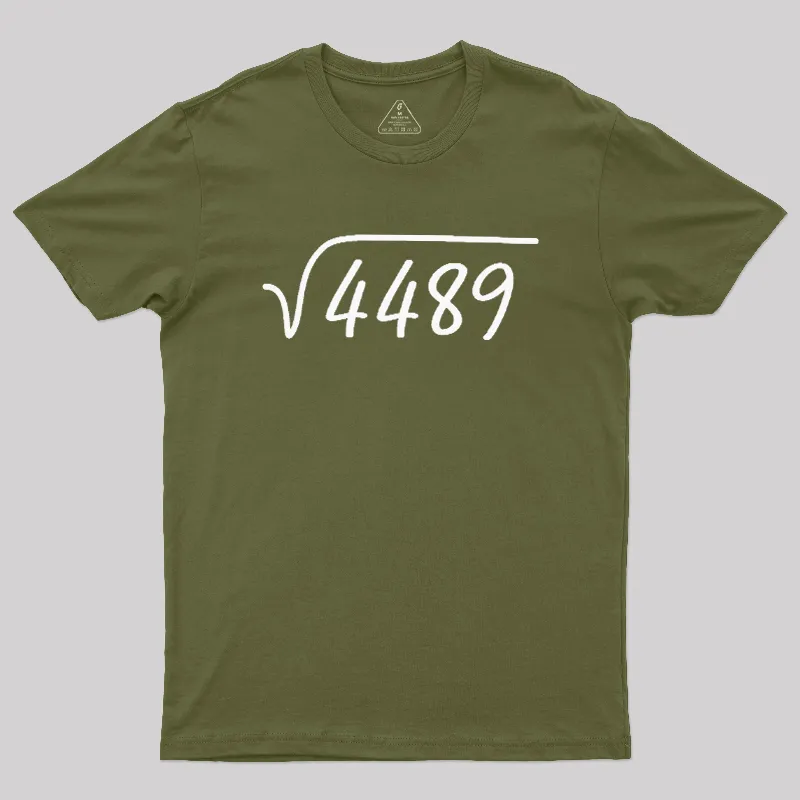 67 Meme Square Root Geek T-Shirt - Image 3
