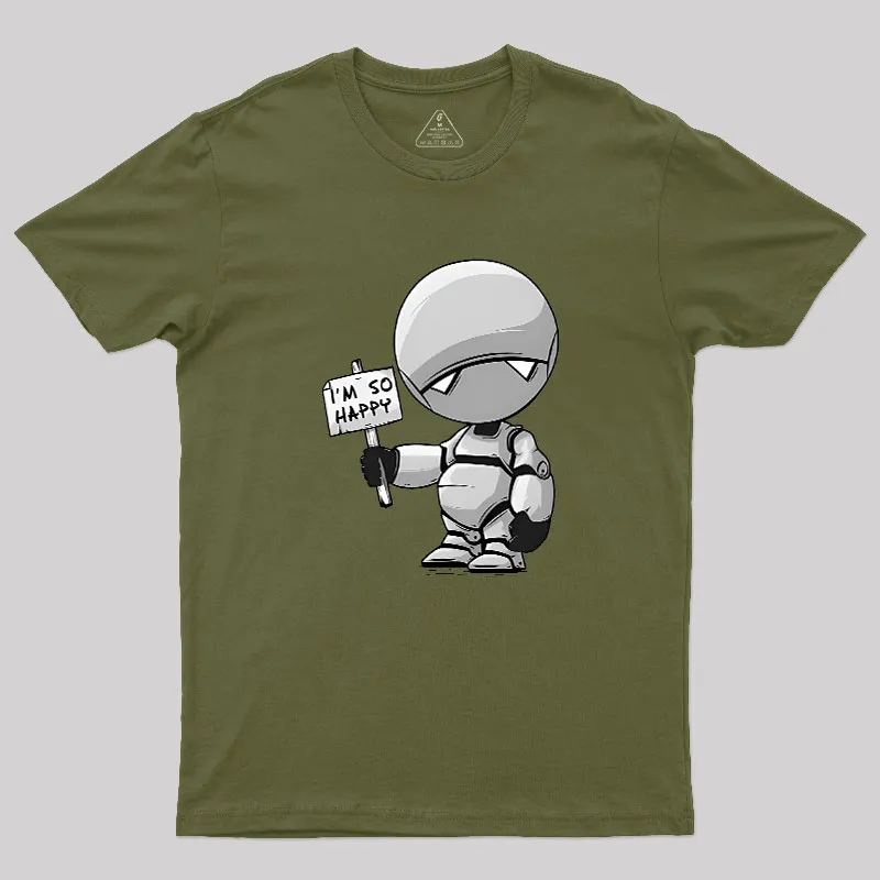 I'm So Happy Geek T-Shirt - Image 3