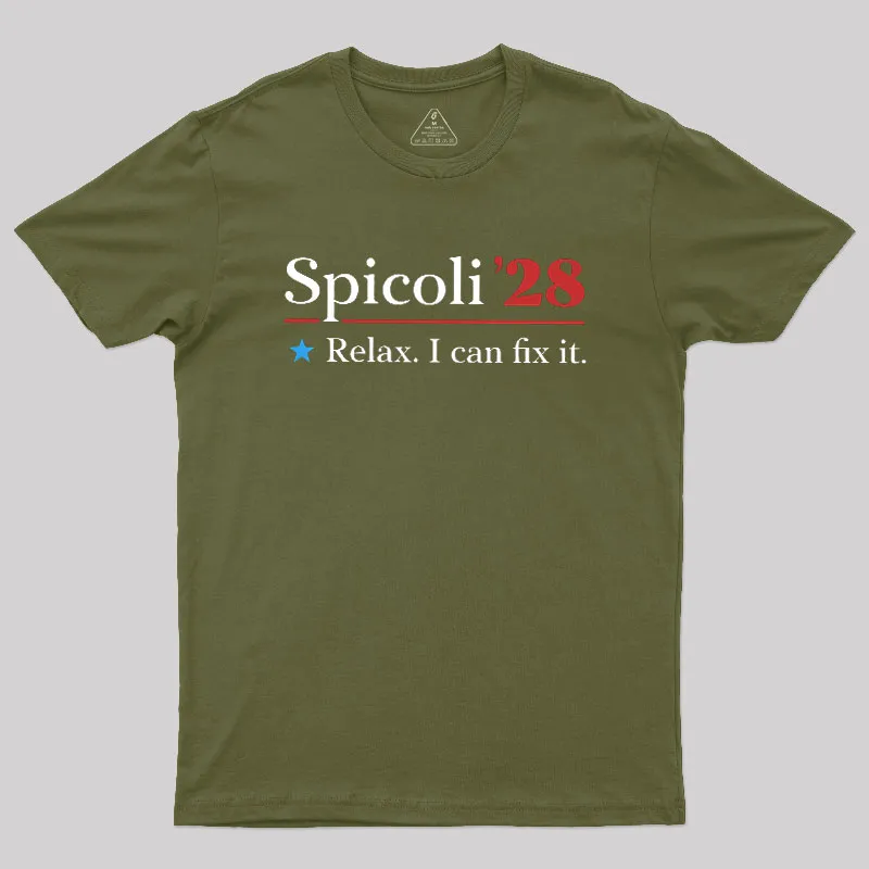 Spicoli 2028 - Relax I Can Fix It Geek T-Shirt - Image 3
