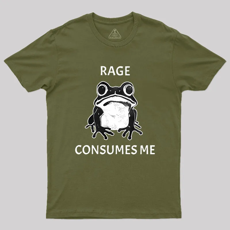 Rage Consumes Me Frog Geek T-Shirt - Image 4