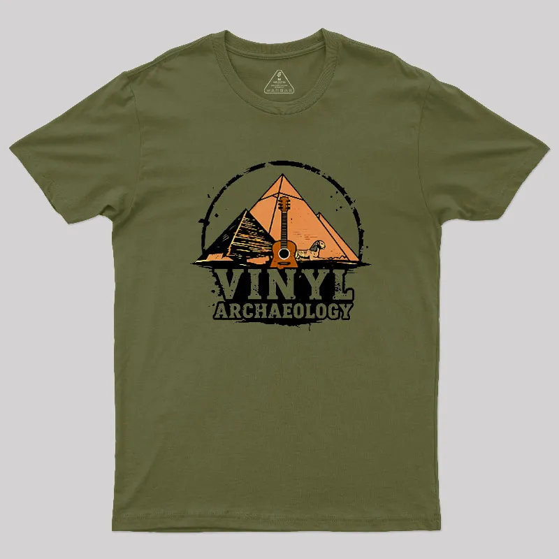 Vinyl Archaeology Geek T-Shirt - Image 3