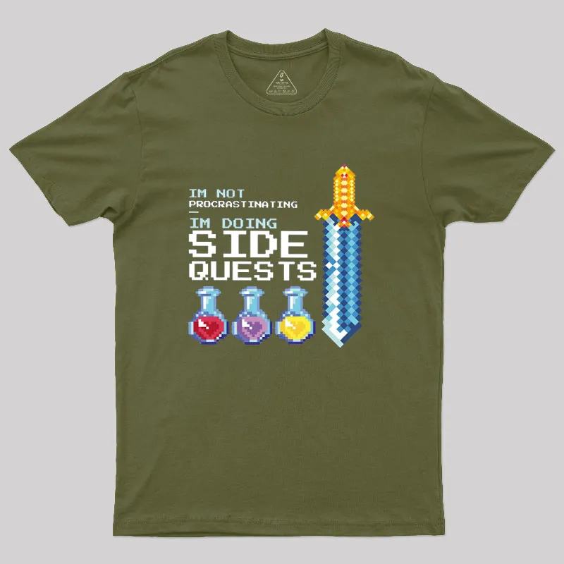 I'm Doing Side Quests Geek T-Shirt - Image 3
