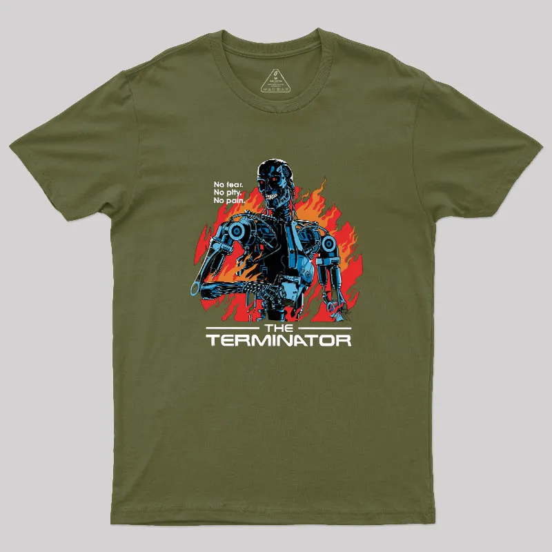 Terminator Robot Geek T-Shirt - Image 3