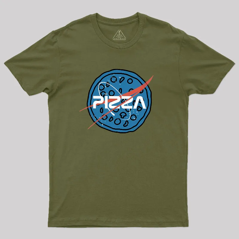 Space Pizza Geek T-Shirt - Image 3