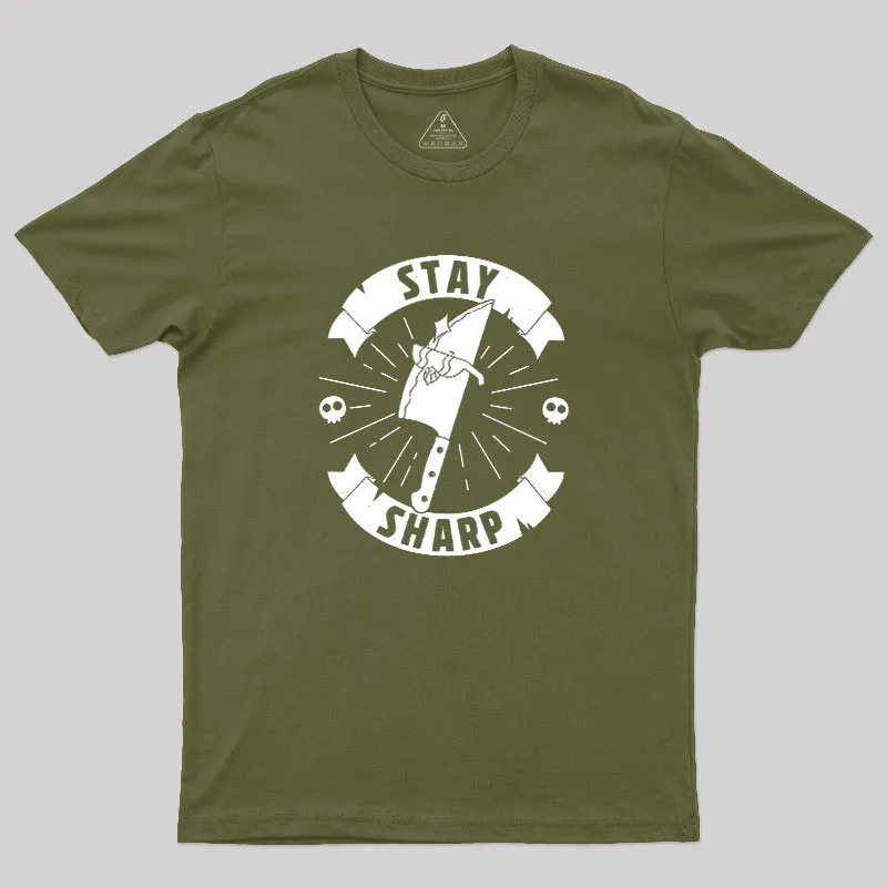 Stay Sharp Knife Geek T-Shirt - Image 3