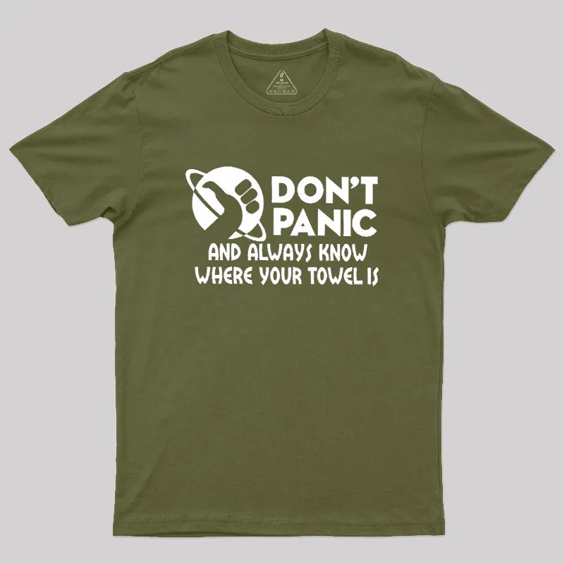 Don't Panic Geek T-Shirt - Image 3
