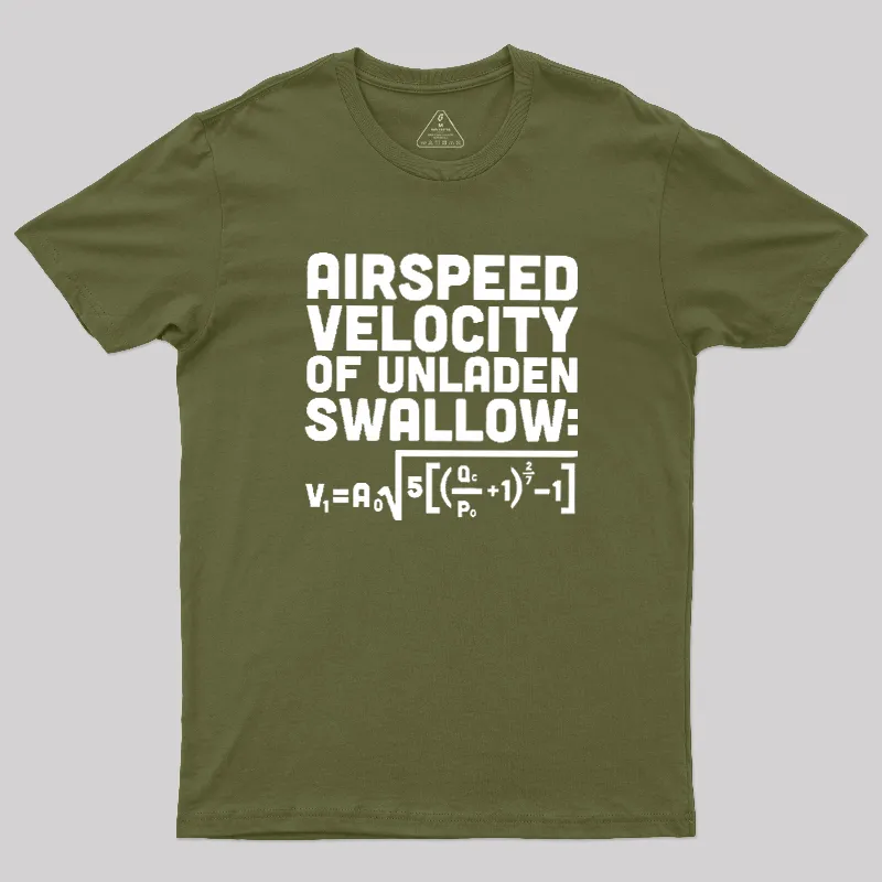 Airspeed Velocity of an Unladen Swallow Geek T-Shirt - Image 3