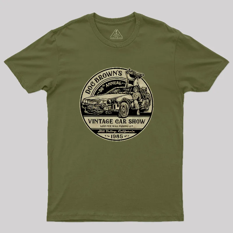 Vintage Car Show Geek T-Shirt - Image 3