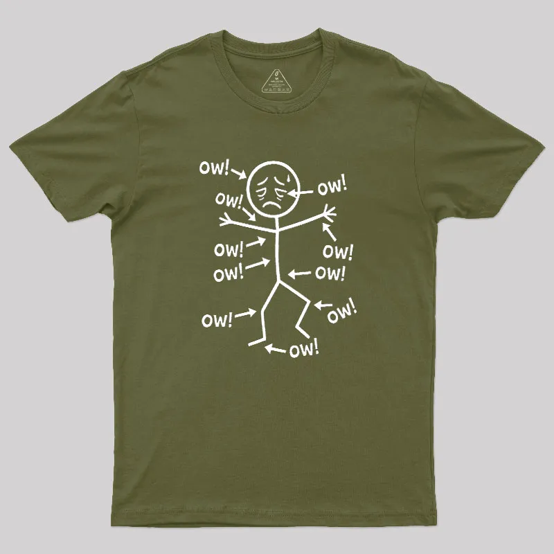 Ow Ow Ow Geek T-Shirt - Image 3