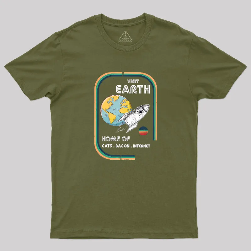 Visit Earth Geek T-Shirt - Image 3